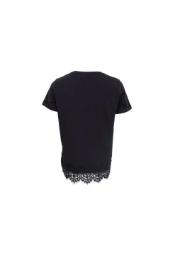 Black Colour Bcmay Ss Lace Tee 40920< T-Shirts & Toppe