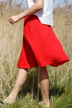 Bcmelina Short Linen Skirt 40910*Black Colour Sale