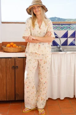 Black Colour Bcmelina Wide Linen Pant 40843< Bukser, Jeans & Leggings