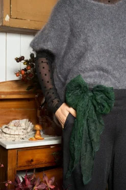 Black Colour Bcmiriana Triangle Lace Scarf 3643< Tørklæder