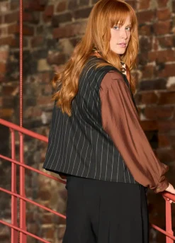 Black Colour Bcoxford Loose Vest 40944< Sæt 🛍️|Veste