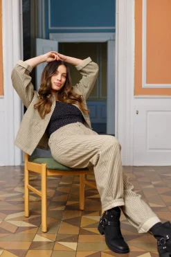 Bcross Striped Jeans 40830*Black Colour Best