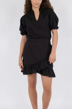 Neo Noir Bekka Linen Skirt< Nederdele