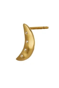 Stine A Bella Moon Earring With Four Stones< Øreringe