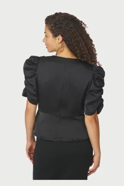 Neo Noir Benua Heavy Sateen Blouse 167069< Bluser & Skjorter