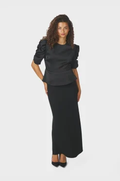 Neo Noir Benua Heavy Sateen Blouse 167069< Bluser & Skjorter