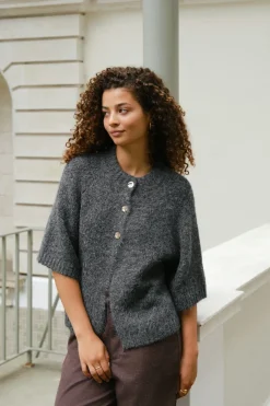 Neo Noir Benuta Fluffy Knit Cardigan 165816< Cardigans|Ammevenligt Tøj