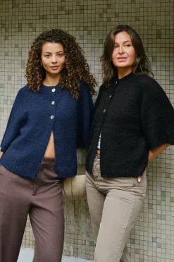 Neo Noir Benuta Fluffy Knit Cardigan 165816< Cardigans|Ammevenligt Tøj