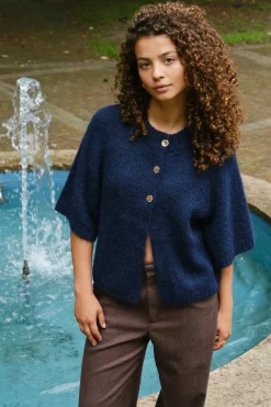 Benuta Fluffy Knit Cardigan 165816*Neo Noir Hot