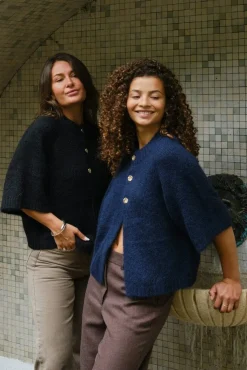 Benuta Fluffy Knit Cardigan 165816*Neo Noir Hot