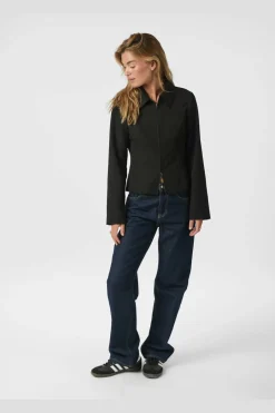 Bertha Structure Blouse 166897*Neo Noir Hot