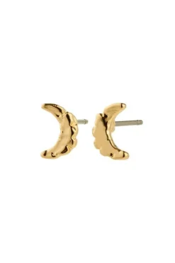 Pilgrim Between Moon Earrings Gold-plated 262532003< Øreringe
