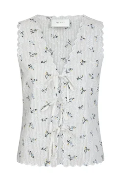 Bibi Embroidery Print Top 165122*Neo Noir Clearance