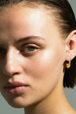 Jane Kønig Big Orbis Drop Stud BODS-SS25-G< Øreringe