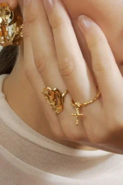 Jane Kønig Big Rose Ring< Ringe