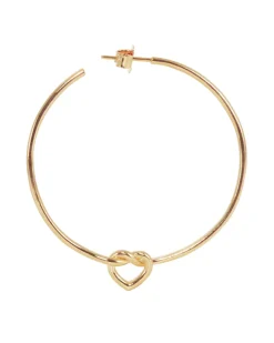 Big Tied Heart Hoop BTHH-AW25-G*Jane Kønig Outlet