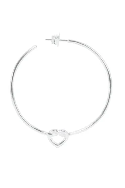 Jane Kønig Big Tied Heart Hoop BTHH-AW25-S< Øreringe