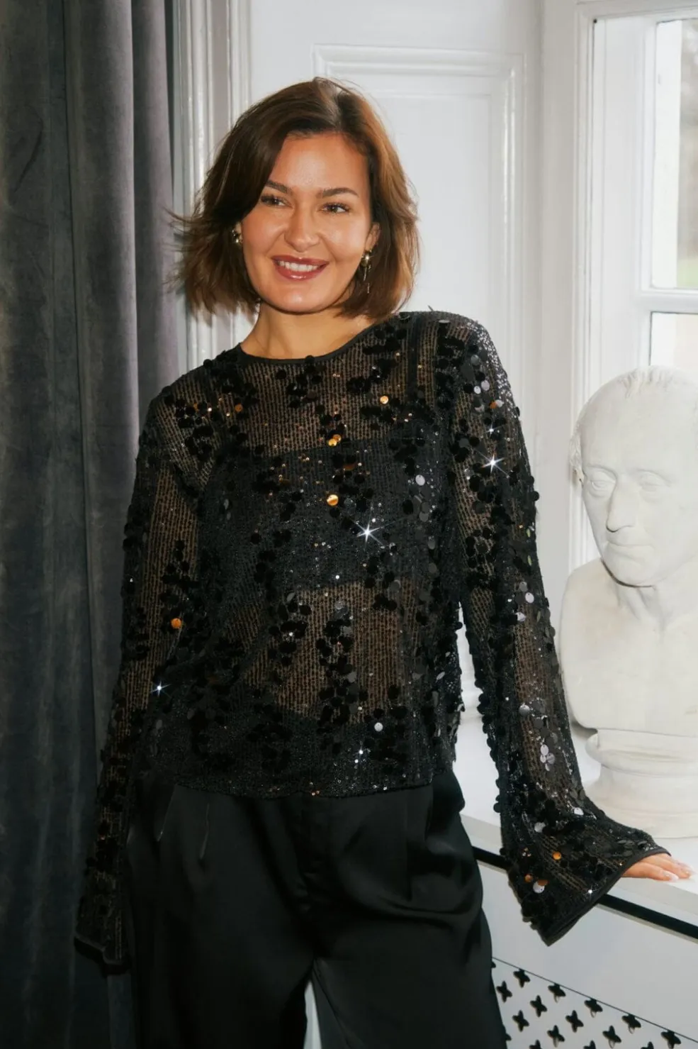 Neo Noir Blake Sequins Blouse 167011< Bluser & Skjorter