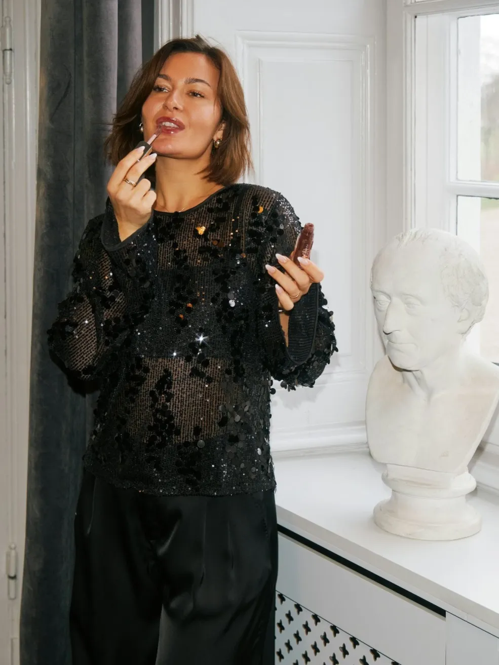 Neo Noir Blake Sequins Blouse 167011< Bluser & Skjorter