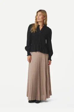 Neo Noir Boni Simple Plisse Skirt 166495< Nederdele