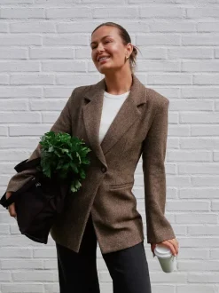 Neo Noir Bowie Herringbone Blazer 164866< Blazere