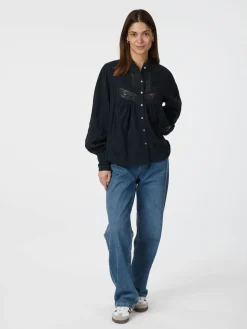 Bria Dobby Blouse 164672*Neo Noir Discount