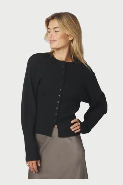 Briano Stitch Knit Cardigan 166423*Neo Noir Clearance