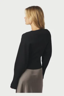 Briano Stitch Knit Cardigan 166423*Neo Noir Clearance