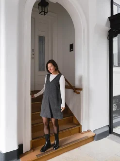 Caila Mini Dot Dress 167259*Neo Noir Discount