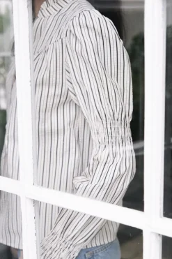 Camilla Contrast Blouse 164669*Neo Noir Clearance