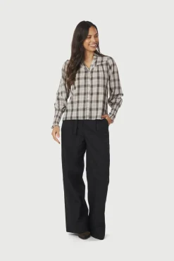 Neo Noir Camisa Big Check Blouse 166886< Bluser & Skjorter