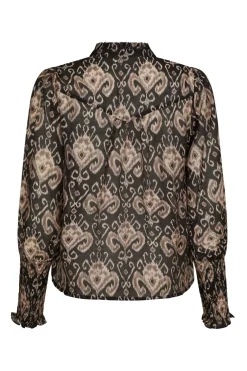 Neo Noir Camisa Print Blouse 167189< Bluser & Skjorter|Ammevenligt Tøj