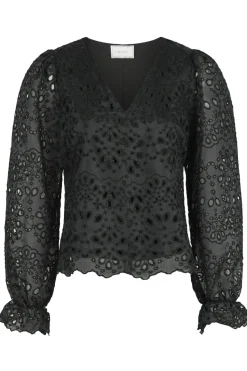 Neo Noir Candice Embroidery Blouse 163848< Bluser & Skjorter