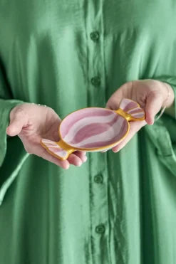 Caramella Serveringsfad, Rosa, Stentøj 82062872*Bloomingville Clearance