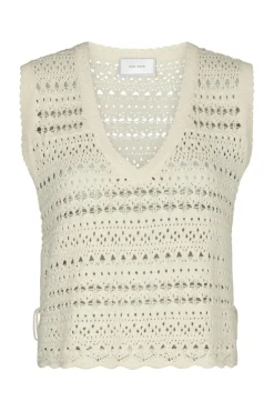 Catana Crochet Knit Top 165990*Neo Noir Best