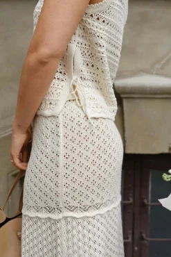 Catana Crochet Knit Top 165990*Neo Noir Best