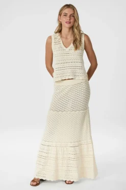 Catana Crochet Knit Top 165990*Neo Noir Best