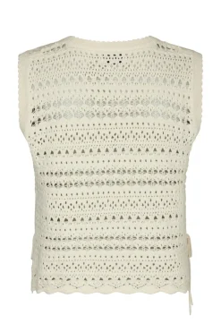 Catana Crochet Knit Top 165990*Neo Noir Best