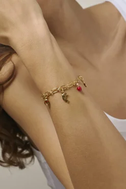 Charm, Funky Smiley C013G*Enamel Copenhagen Hot