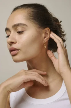 Enamel Copenhagen Charm, Golden Cross C015G< Halskæder