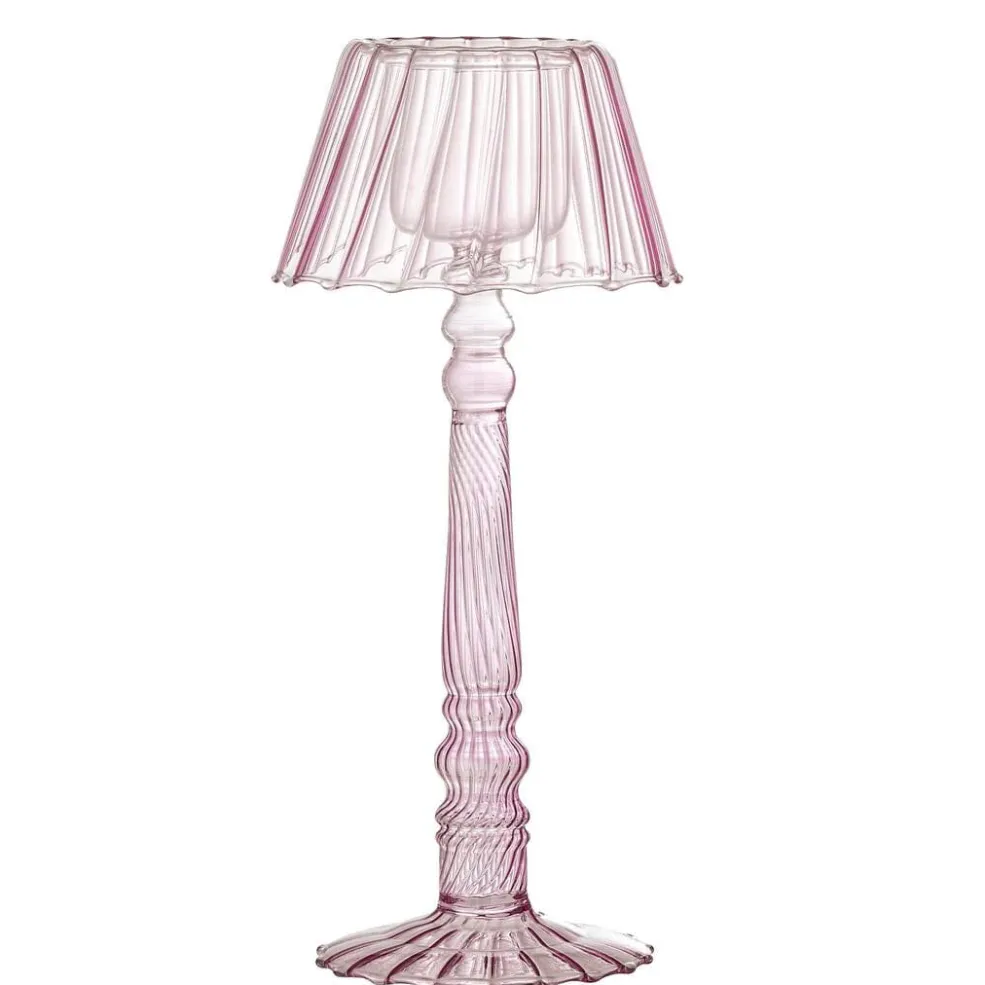 Bloomingville Cisco Fyrfadsstage, Rosa, Glas 82061722< Dekoration Til Hjemmet