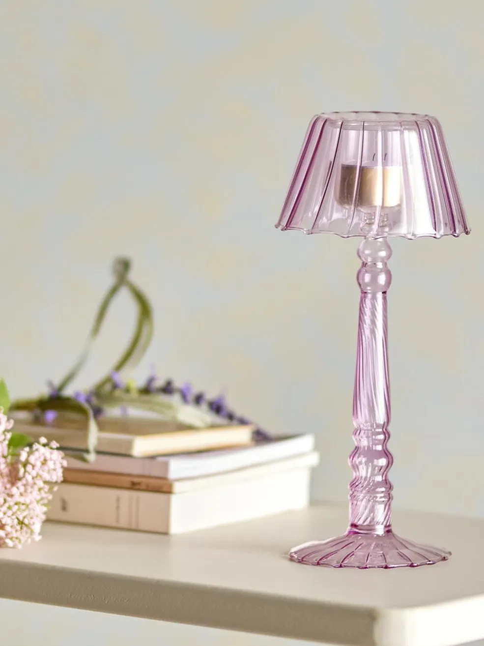 Bloomingville Cisco Fyrfadsstage, Rosa, Glas 82061722< Dekoration Til Hjemmet