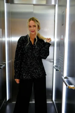 Valentin Studio Classy Sequins Shirt 163336< Bluser & Skjorter