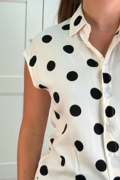Cleo Polka Dot Blouse*A-bee Online