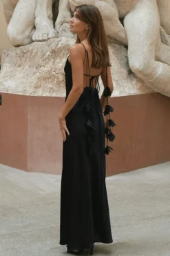 Neo Noir Colly Heavy Sateen Dress 166978< Kjoler