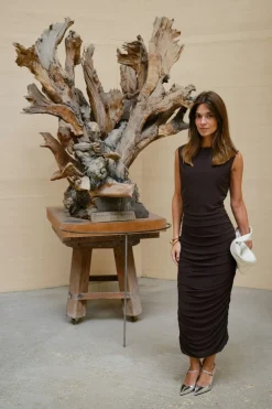 Neo Noir Corilina Solid Mesh Dress 166088< Kjoler