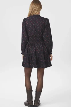 Neo Noir Cornell Fine Print Dress 166552< Kjoler