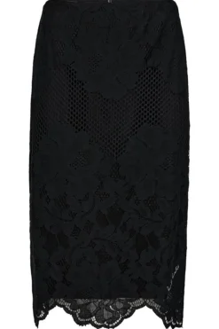 Curvey Lace Hem Pencil Skirt HL10015*Haute L'Amitié New