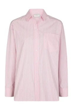 Dalma Soft Stripe Stone Shirt 166553*Neo Noir Best