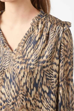 Davina Pattern Blouse 166259*Neo Noir Discount